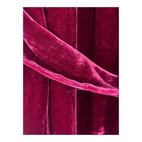 Faherty Dress Naomi Long sleeve velvet red size Large L - Picture 5 of 6